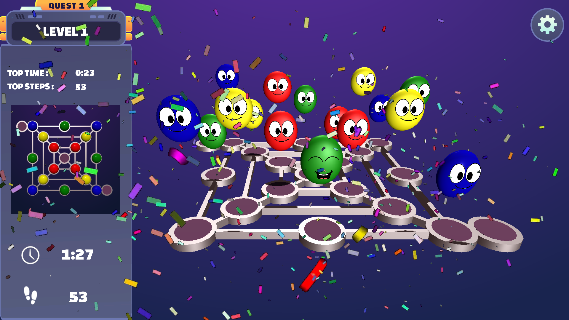 Goolee digital game completion screen